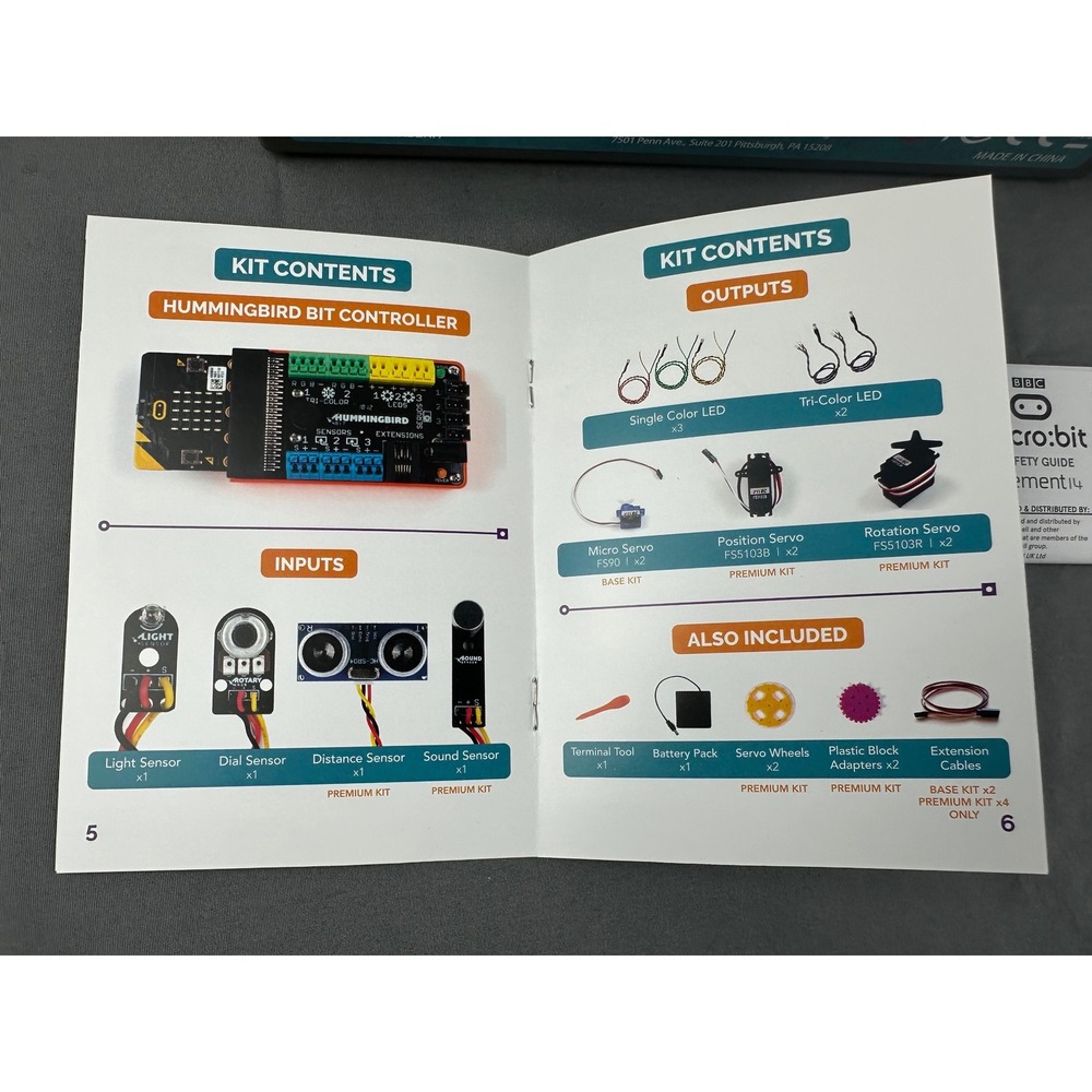 Hummingbird Bit Base Kit micro:bit Robotics Educational Technology Computing NIB - Picture 4 of 8